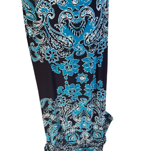 INC Women's Blue Paisley Strapless Maxi Dress Size L - Picture 8 of 10